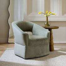 FRU13 Lana Lounge Chair Sage Performance Velvet Enviormental View 1