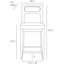 FSI05 Thaden Counter Stool Product Line Drawing
