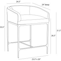 FSI17 Osbourne Counter Stool 