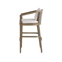 FSS15 Sobek Textured Back Outdoor Bar Stool Angle 2 View