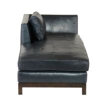 FTU04 Edmond Chaise Ink Leather Side View
