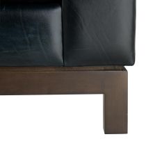 FTU04 Edmond Chaise Ink Leather Back Angle View