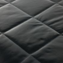 FTU04 Edmond Chaise Ink Leather Detail View