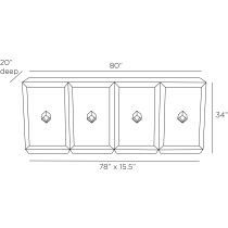 FZS02 Torresdale Credenza Product Line Drawing