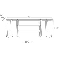 FZS03 Vernier Credenza Product Line Drawing