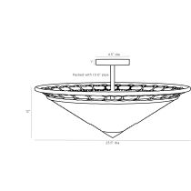 GCDFS01 Terrace Flushmount Product Line Drawing