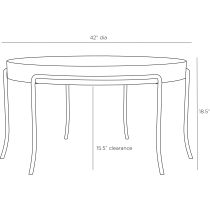 GDFCI01 Mosquito Coffee Table Product Line Drawing