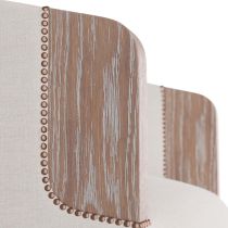 GDFRU01 Reveal Swivel Lounge Chair Bone Linen Back View 
