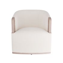 GDFRU01 Reveal Swivel Lounge Chair Bone Linen 