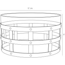 GDAVI02 Rivet Centerpiece Product Line Drawing