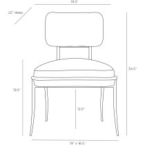 GDFRI01 Mosquito Chair Product Line Drawing