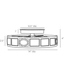 GKDFC02 Empire Flush Mount Product Line Drawing