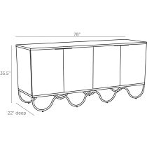 GKFZS01 Mar Credenza Product Line Drawing