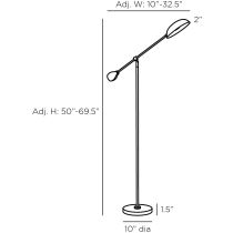 PFC15 Alaric Floor Lamp Product Line Drawing