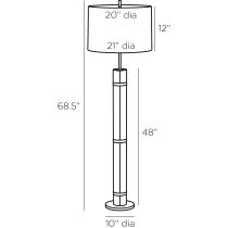 PFI01-317 Yumi Floor Lamp Product Line Drawing