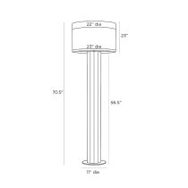 PFC07-SH016 Warner Floor Lamp Product Line Drawing