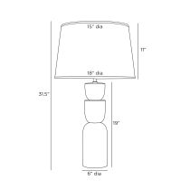 PTC03-829 Tasha Lamp Product Line Drawing