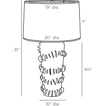 PTC11-SH021 Beatrix Lamp Product Line Drawing