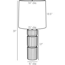 PTC14-SH018 Annika Lamp Product Line Drawing