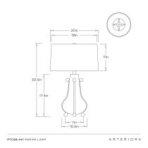 PTC68-441 Miriam Lamp Product Line Drawing