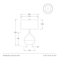 PTC69-243 Nelson Lamp Product Line Drawing