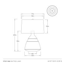 PTE17-580 Matteo Lamp Product Line Drawing