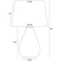 PTI25-326 Tiber Lamp Product Line Drawing