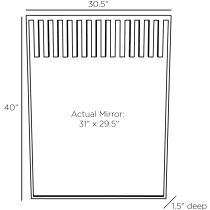 WDI01 Zelina Mirror Product Line Drawing