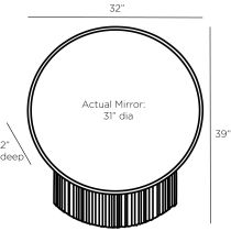 WMI04 Winchester Mirror Product Line Drawing