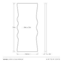 WMI88 Liora Full Length Mirror Product Line Drawing