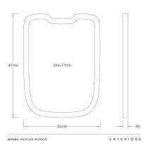 WMI90 Mercer Mirror Product Line Drawing