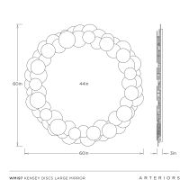 WMI97 Kensey Discs Large Mirror Product Line Drawing