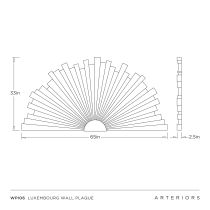 WPI06 Luxembourg Wall Plaque Product Line Drawing