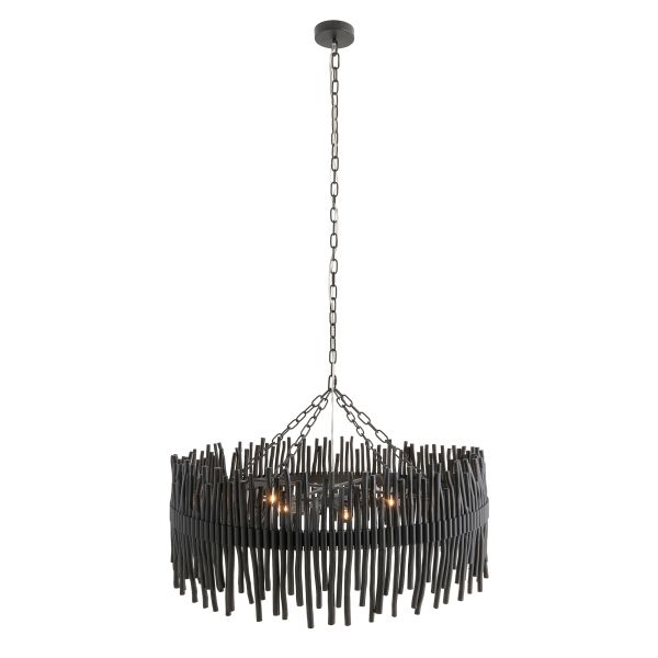 DLS05 Adele Chandelier Black Stained