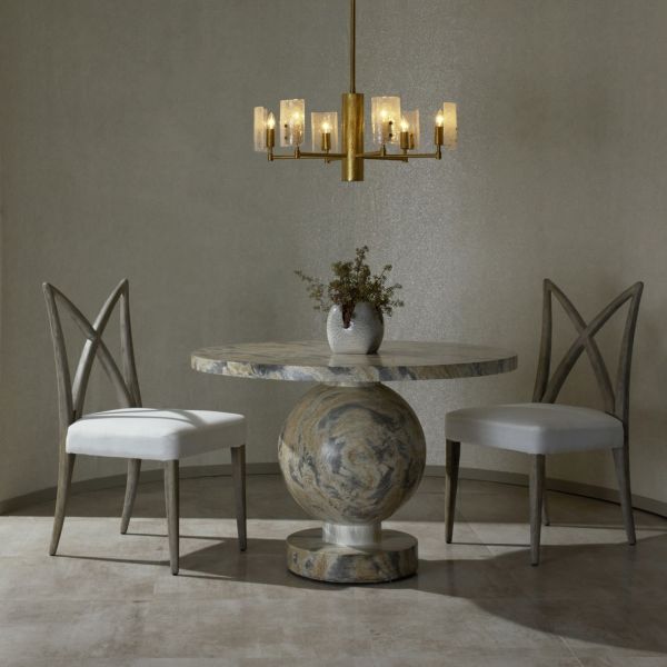 FRS09 Xavier Dining Chair White Linen