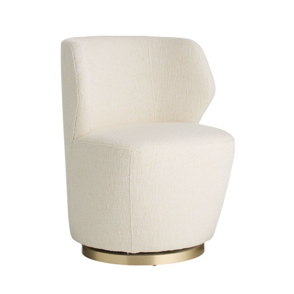 Poppy Chair Cloud Boucle Champagne Swivel