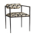 Barbana Chair Ocelot Embroidery