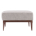 Laurette Ottoman Moonlight Grid Chenille