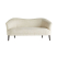 Duprey Settee Textured Ivory Grey Ash