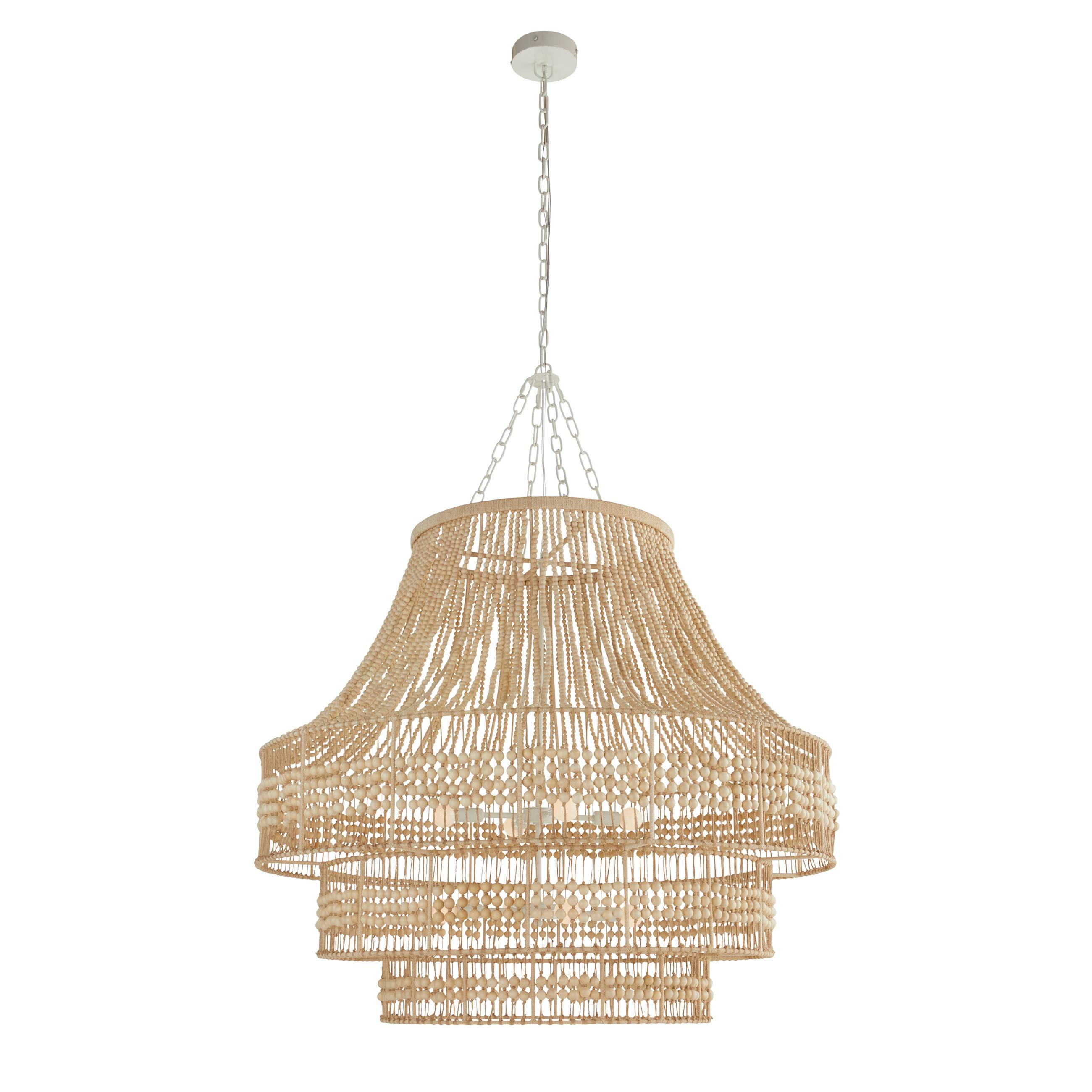 DLS13 - Tulane Large Chandelier - Natural, Wood