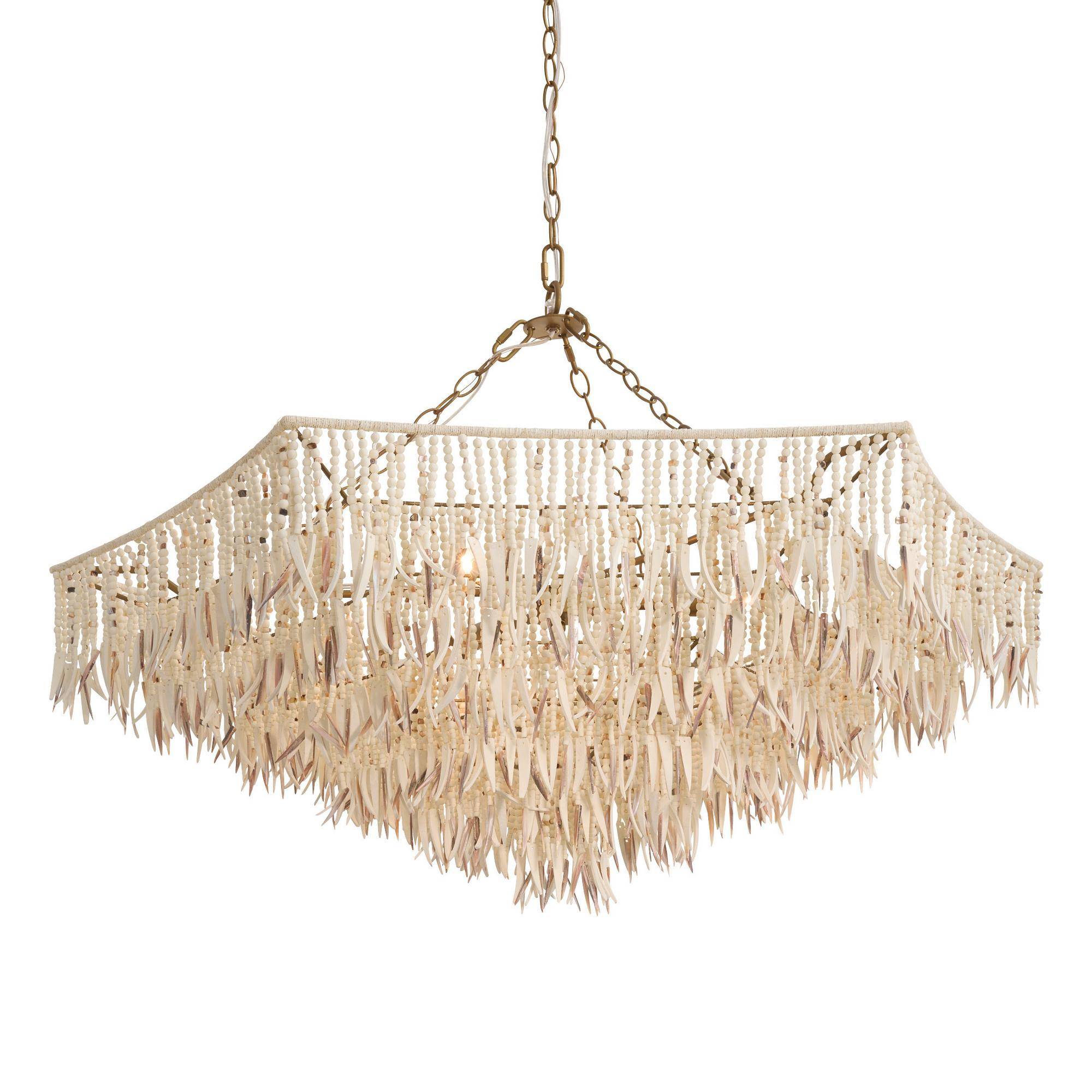 DLS19 - Josephine Large Chandelier - Natural, Mother of Pearl