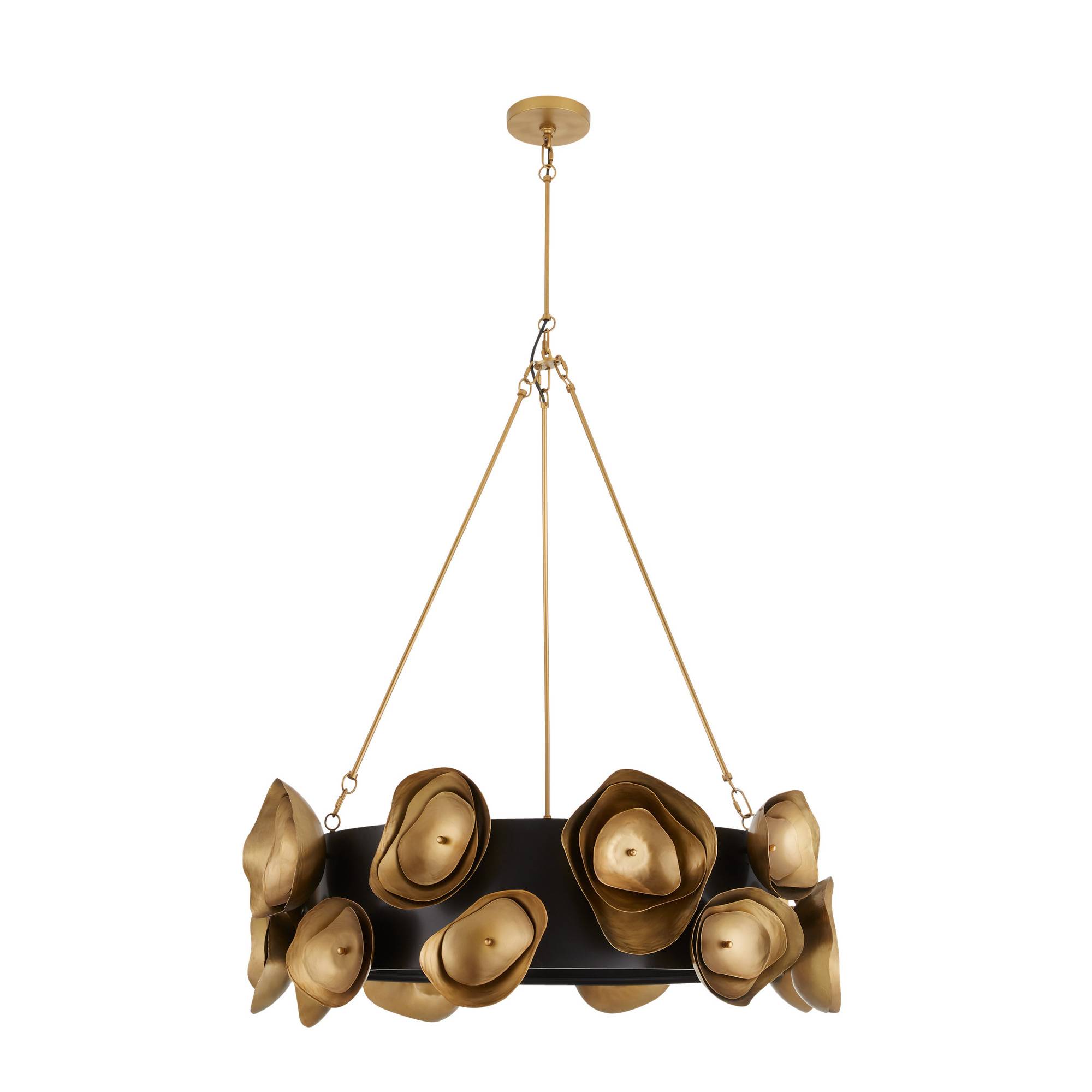 DMI17 - Gaia Chandelier - Antique Brass, Aluminum