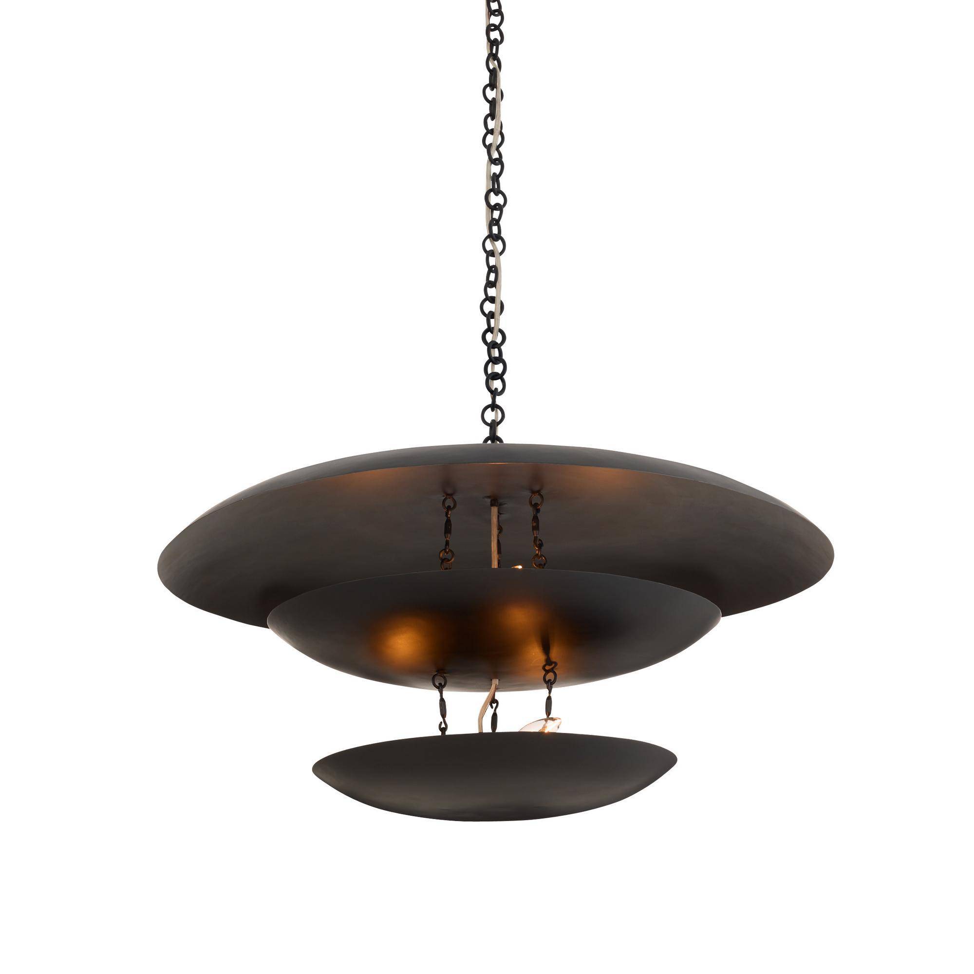 DMI25 - Florko Chandelier - Blackened Iron, Iron