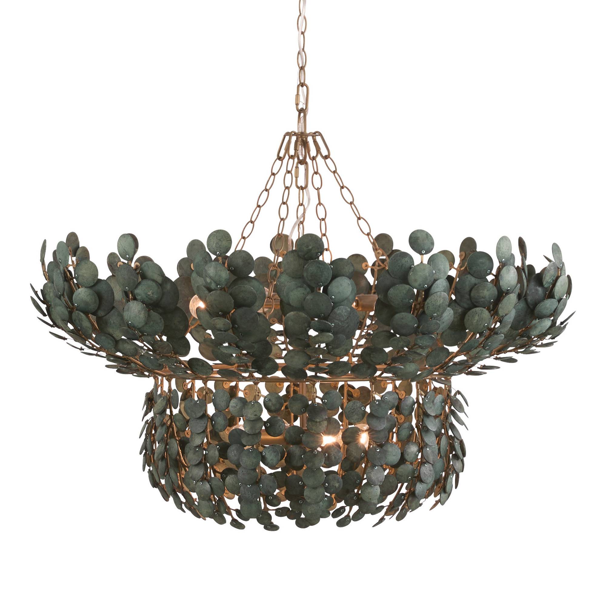 DMS14 - Bilal Chandelier - Eucalyptus Stain, Coconut
