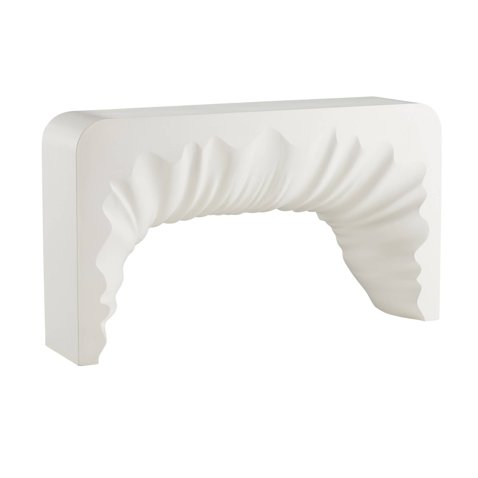 FLS11 - Farely Outdoor Console - Ivory, Concrete Composite