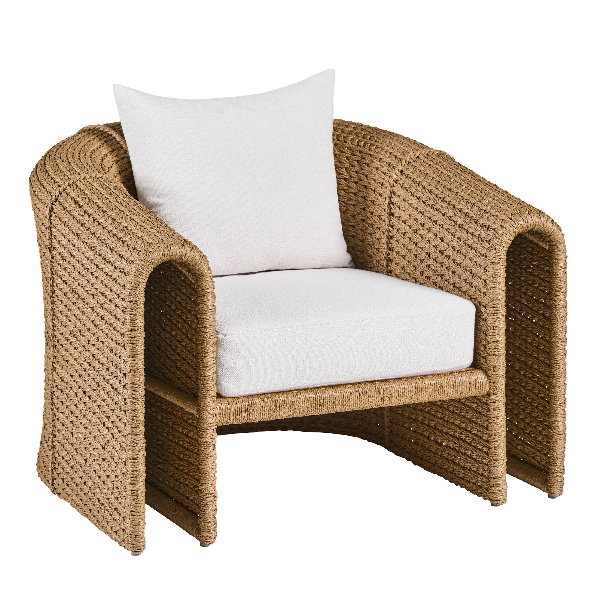FRS34 - Julien Open Arm Outdoor Lounge Chair - Outdoor Performance