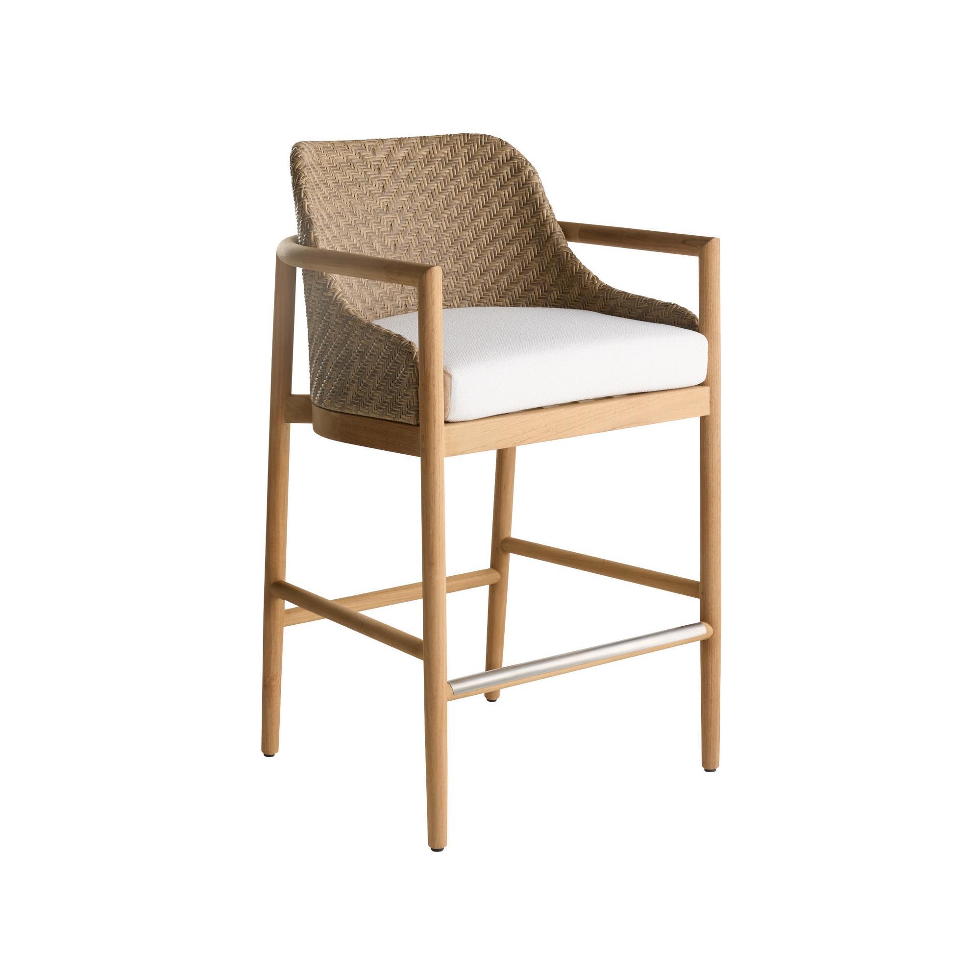 FSS12 - Chilton Outdoor Bar Stool - Pearl, Bouclé