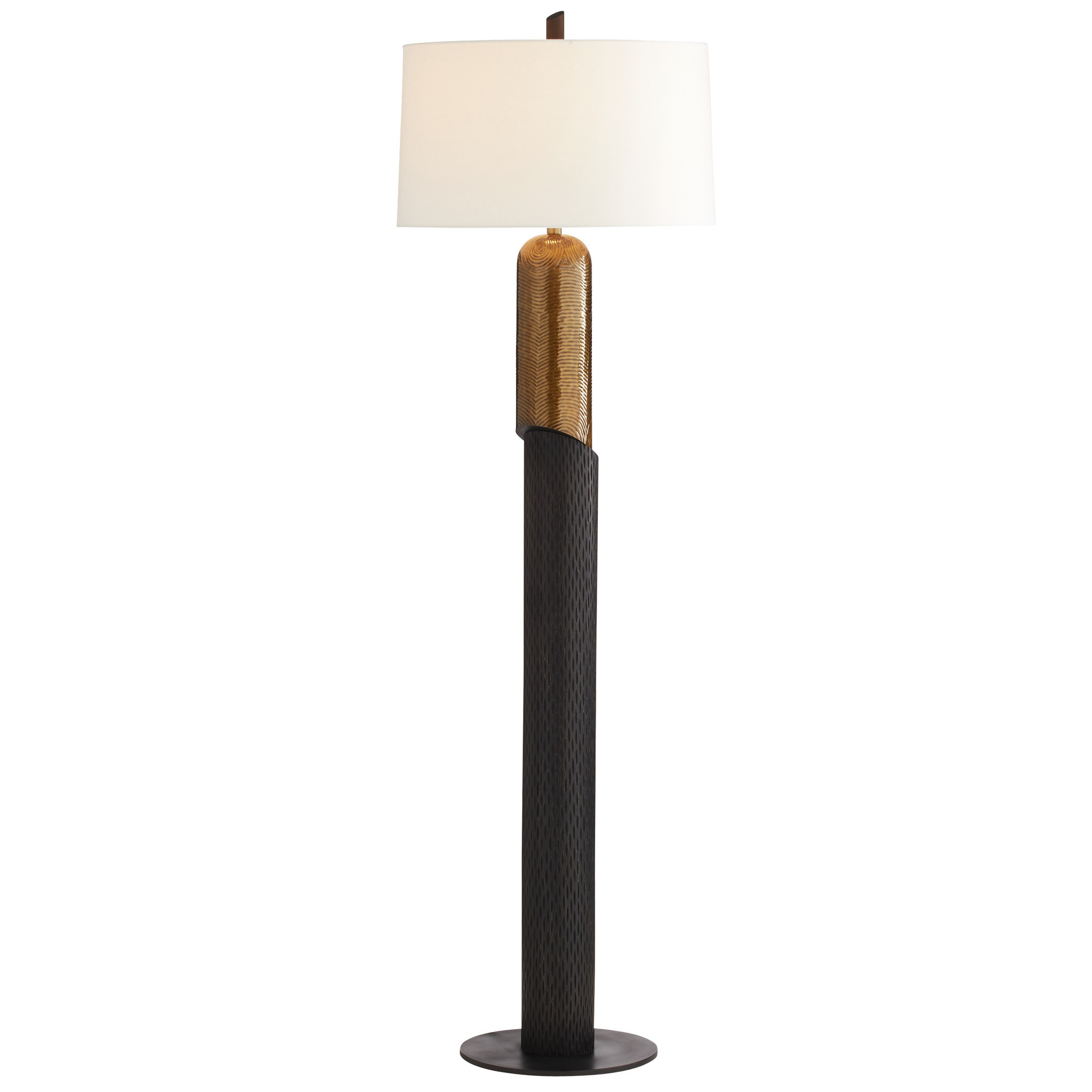 PFI15-317 - Hartford Floor Lamp - Black, Mango Wood