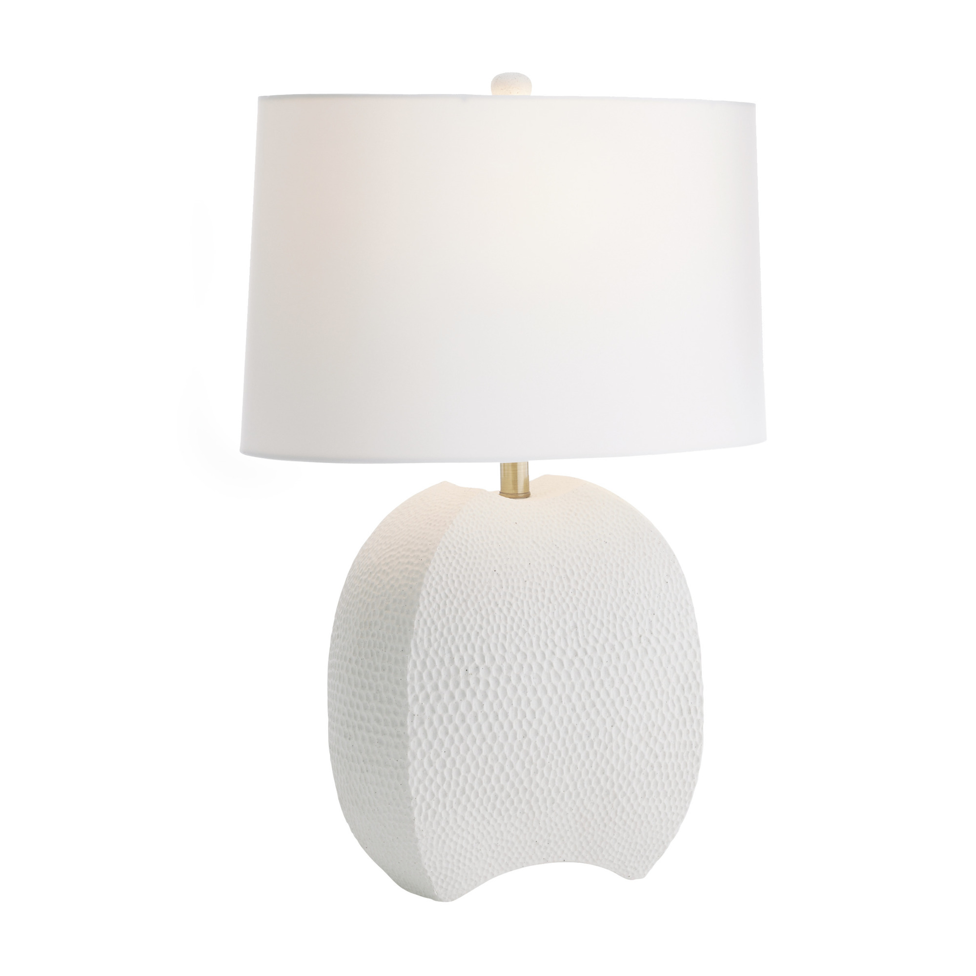 PTC51-519 - Fairbanks Lamp - White, Ceramic