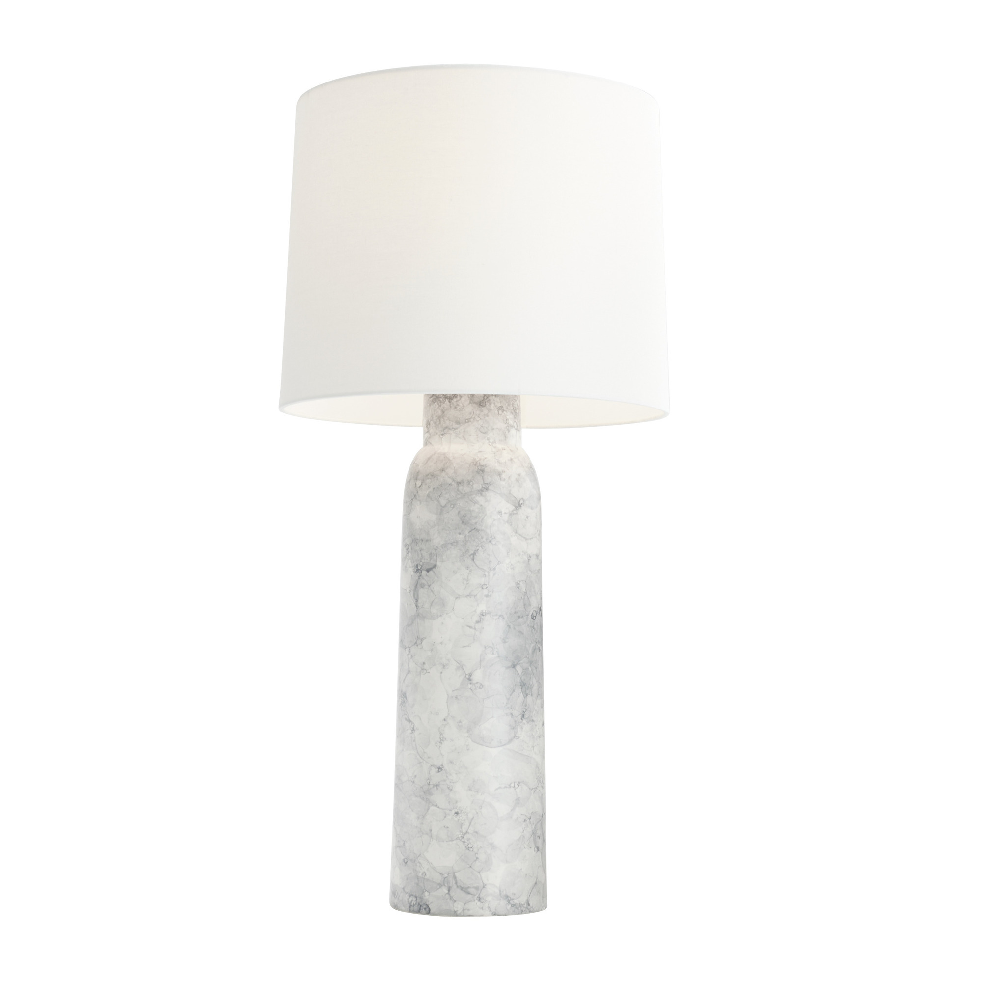 PTE13-SH010 - Heather Lamp - Thundercloud, Porcelain